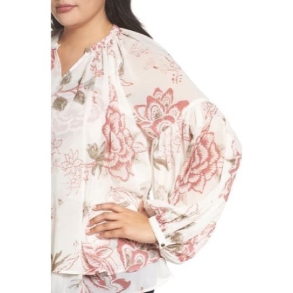 [Lucky Brand]  Floral Loose Blouse - Picture 7 of 8